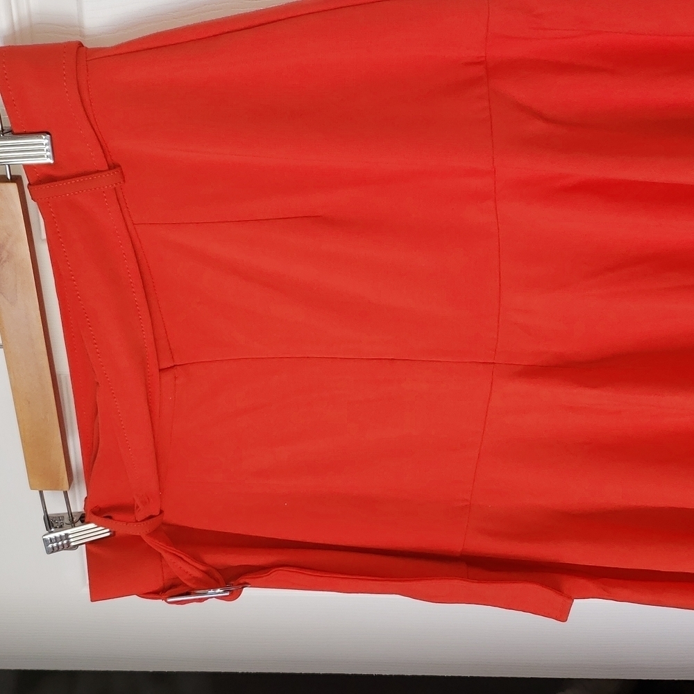 Ann Taylor red Assimetrical skirt size 10 - Picture 7 of 17